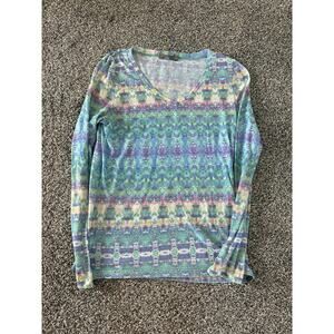 Prana Long Sleeve Light Weight Tee Womens Small EUC